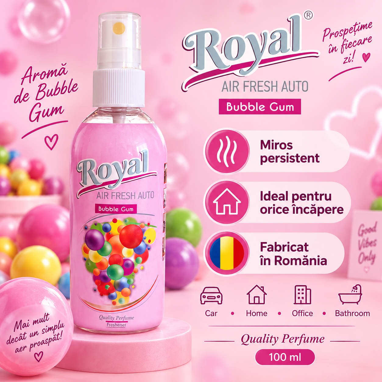 Parfum auto concentrat 100 ml pentru interior masina