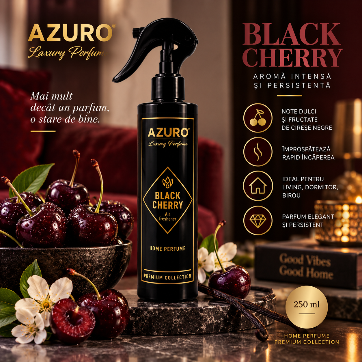 Azuro odorizant camera parfum ambiental pentru casa si birou