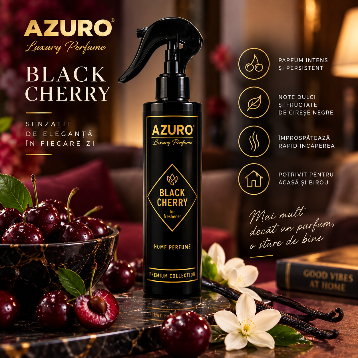 Azuro Air Freshener Forest Angels Sandal Wood Japanese Garden 9 parfumuri