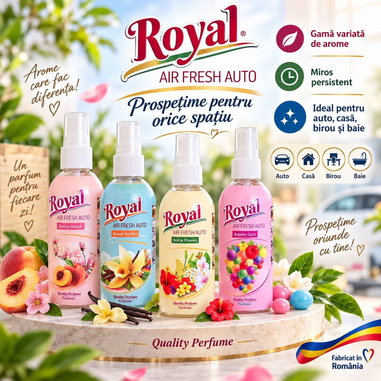 Parfum auto Guma Turbo Fancy Peach Sweet Vanilla 100 ml
