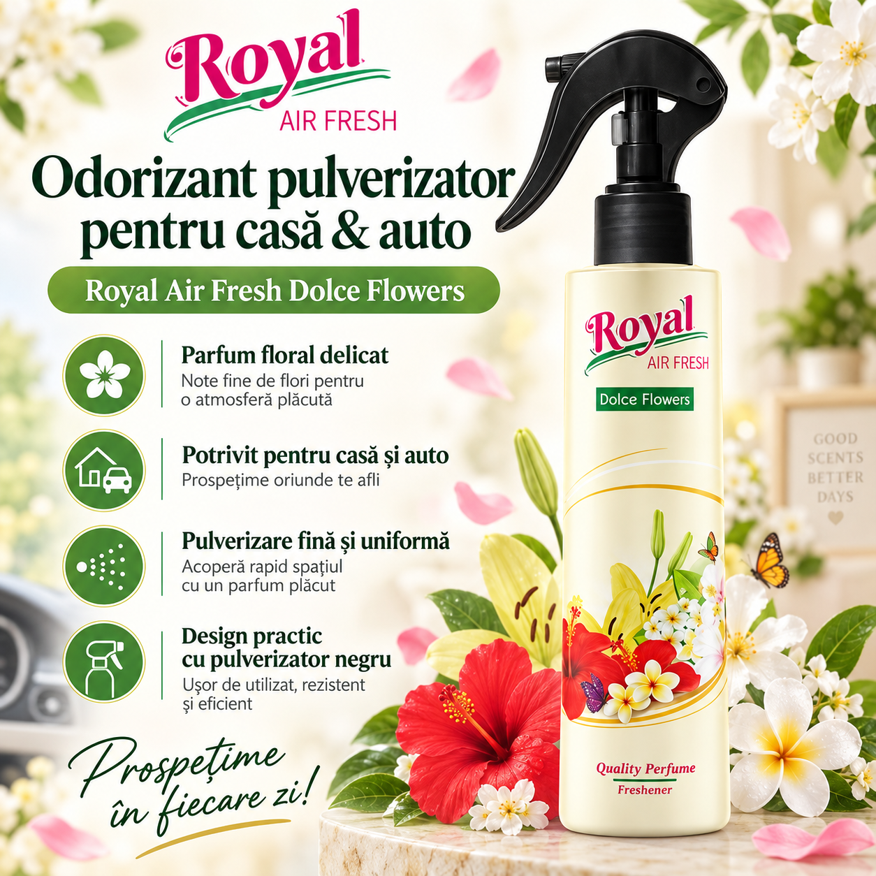 Parfum concentrat de camera 250 ml arome ambientale intense