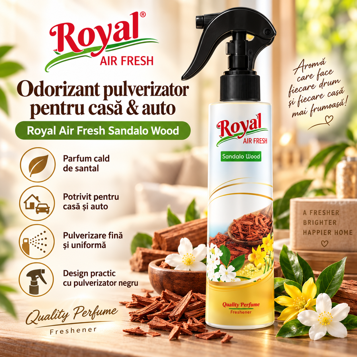 Parfum concentrat de camera 250 ml arome ambientale intense
