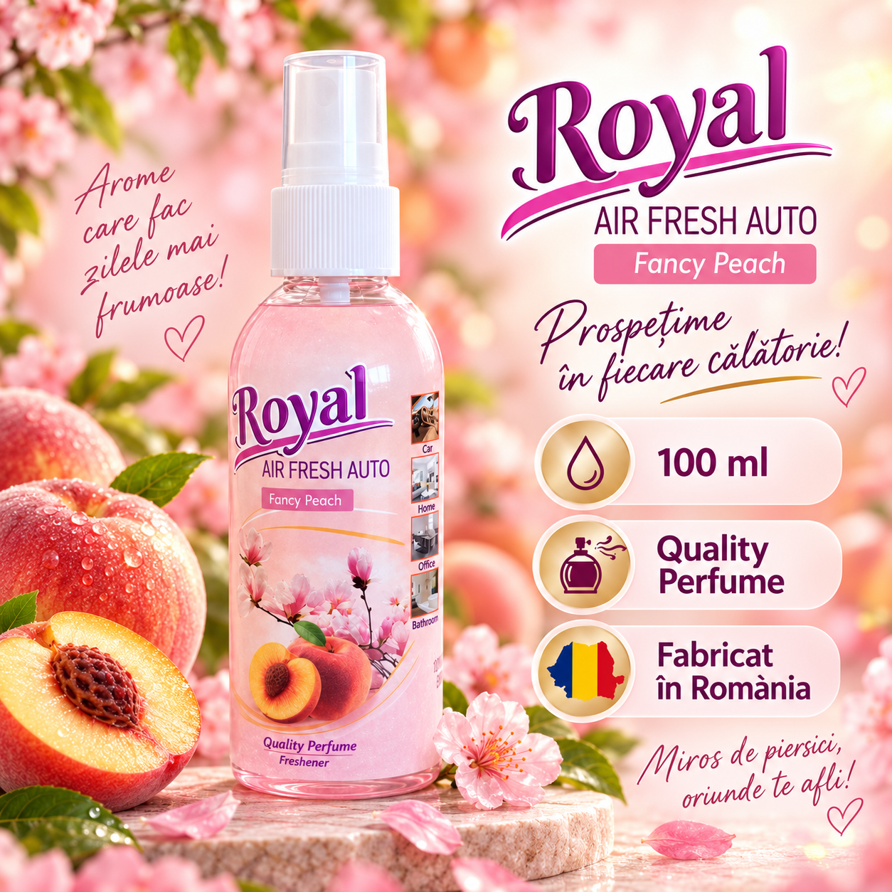 Parfum auto concentrat 100 ml pentru interior masina