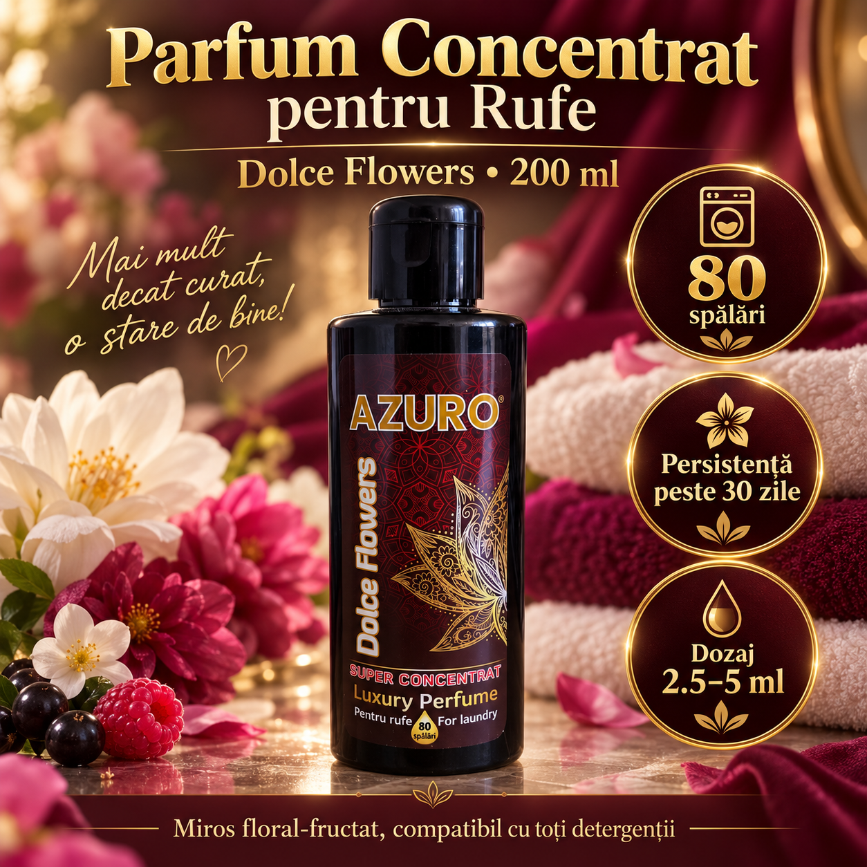 Azuro parfum rufe concentrat 200 ml 80 spalari