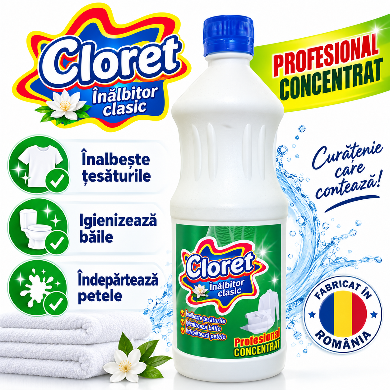 Cloret inalbitor clasic 1L profesional concentrat