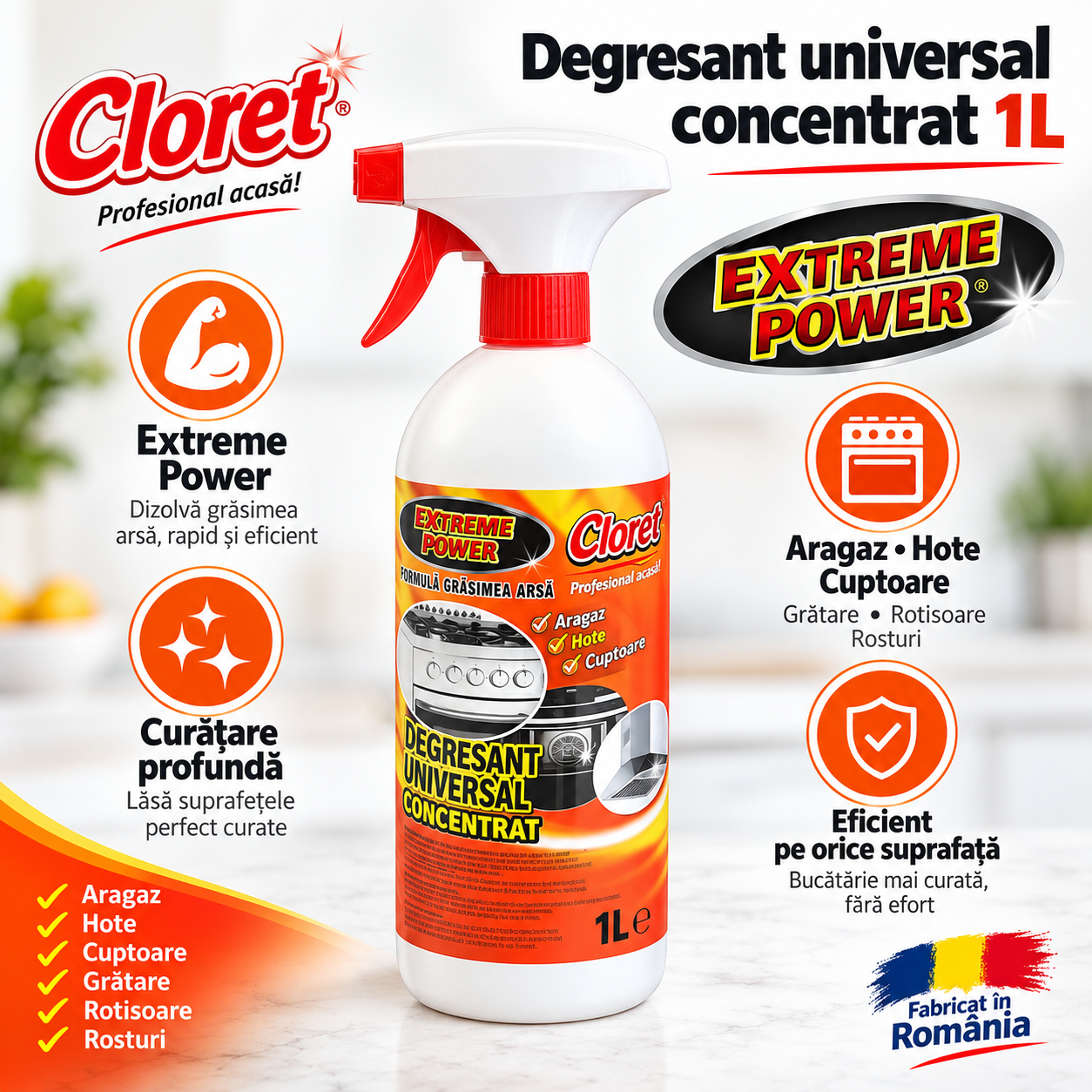 Cloret Degresant Universal Concentrat Extreme Power 1L