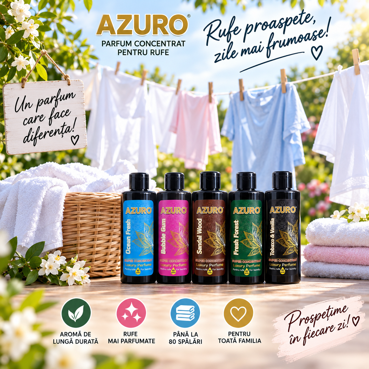 Azuro Dolce Flowers Gold Million Bubble Gum parfum rufe 200 ml