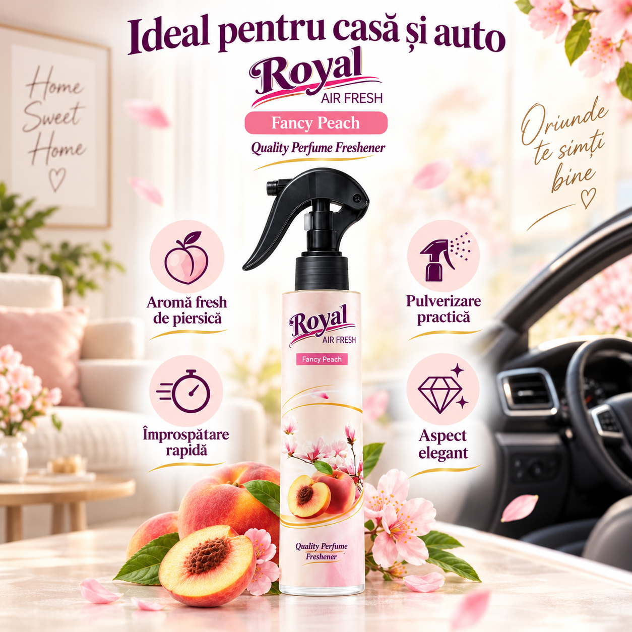 Parfum ambiental concentrat pentru casa birou si spatii interioare 250 ml