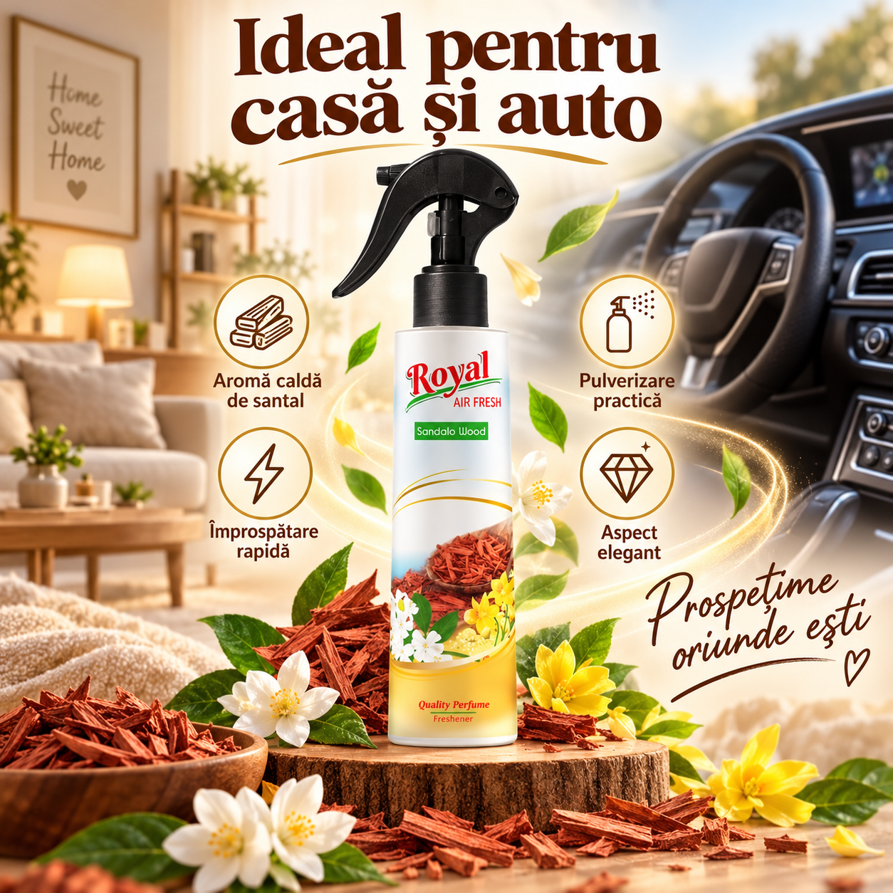 Parfum ambiental concentrat pentru casa birou si spatii interioare 250 ml