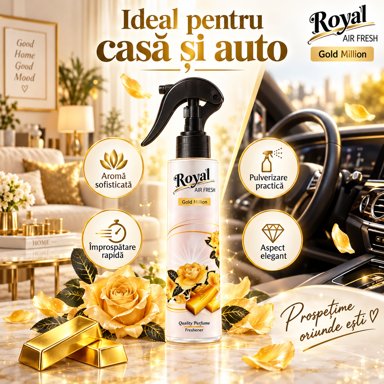 Parfum ambiental concentrat pentru casa birou si spatii interioare 250 ml