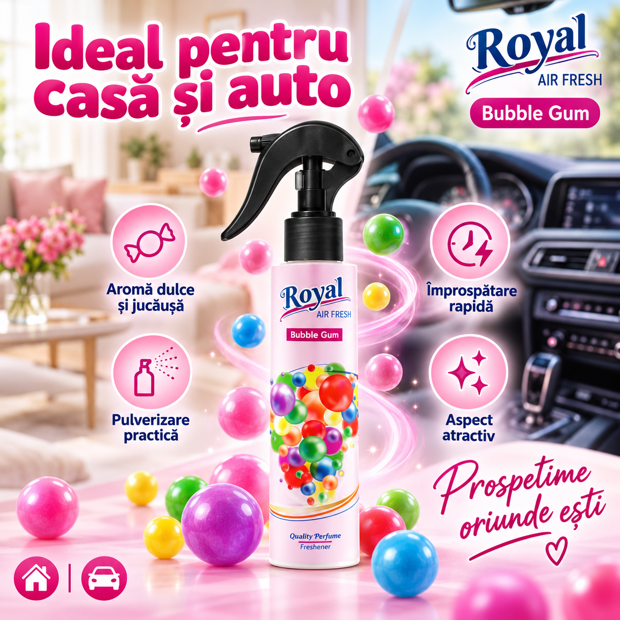 Parfum ambiental concentrat pentru casa birou si spatii interioare 250 ml