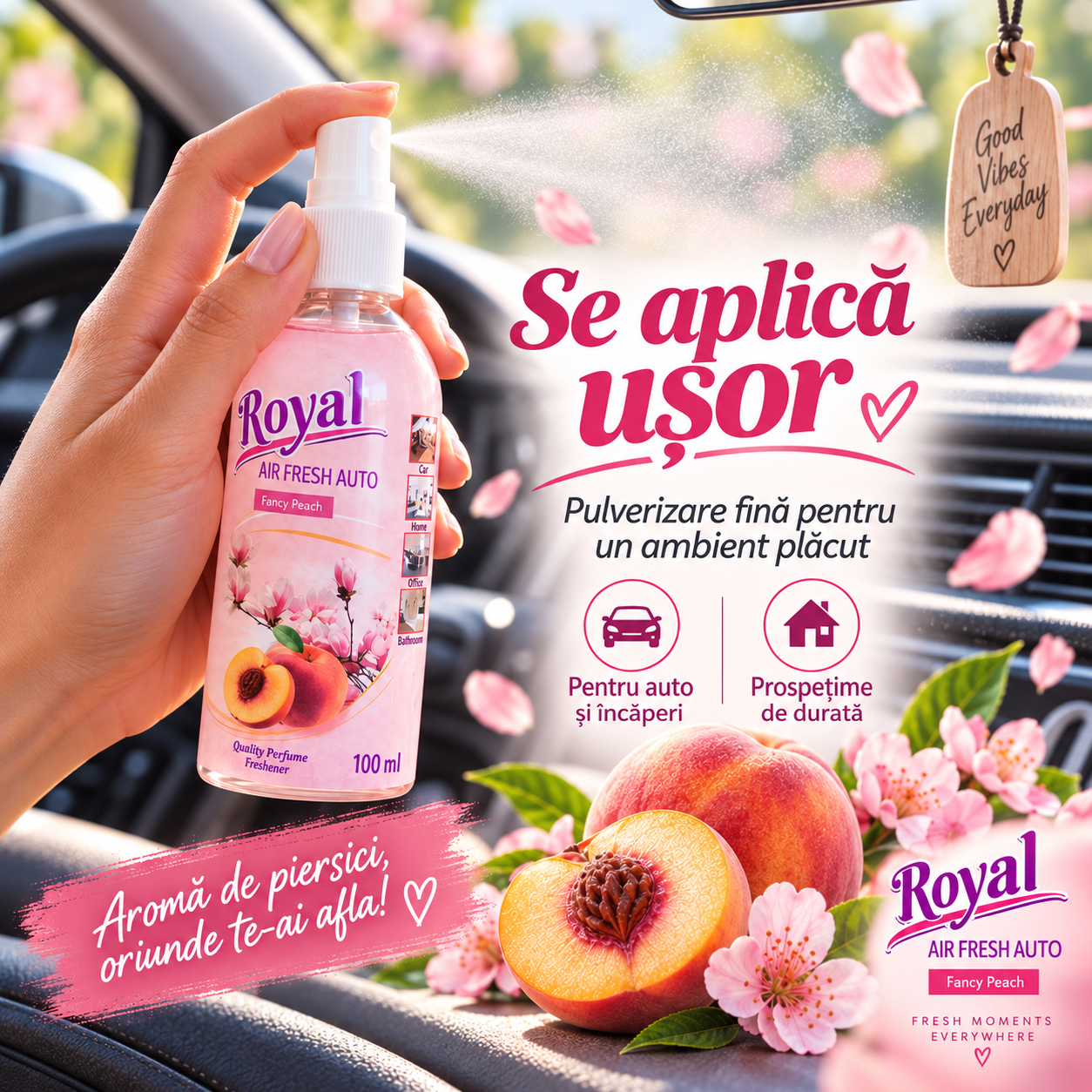 Parfum concentrat auto pentru habitaclu 100 ml