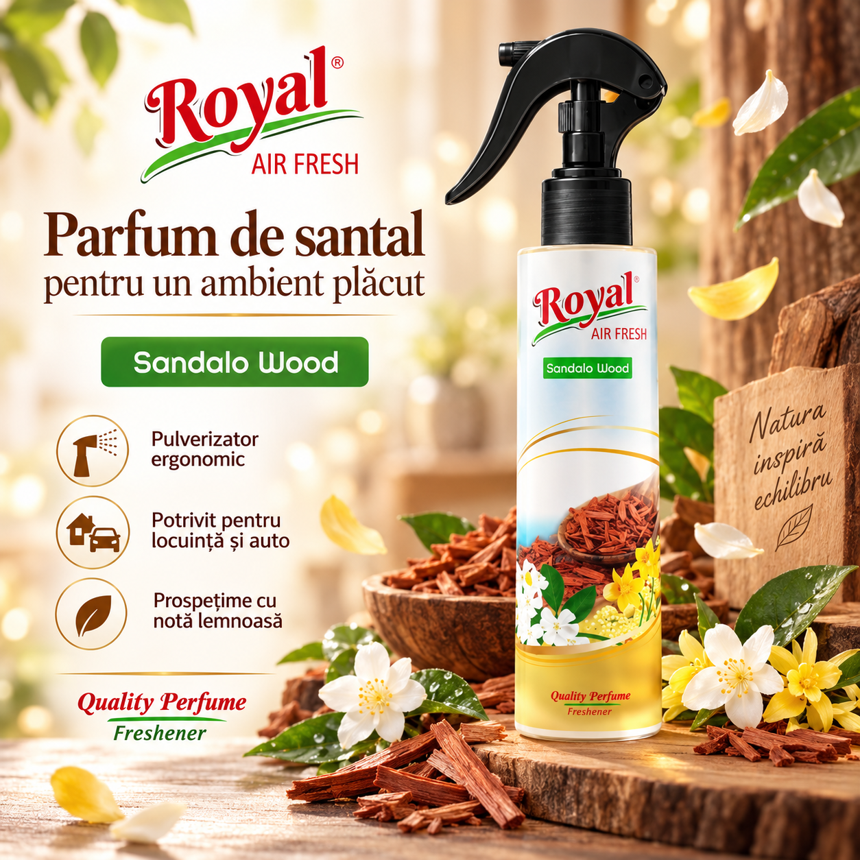 Parfum camera 6 arome Guma Turbo Sweet Vanilla Dolce Flowers Sandalo Wood Gold Million Bubble Gum