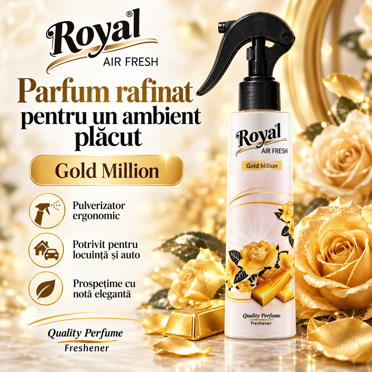Parfum camera 6 arome Guma Turbo Sweet Vanilla Dolce Flowers Sandalo Wood Gold Million Bubble Gum