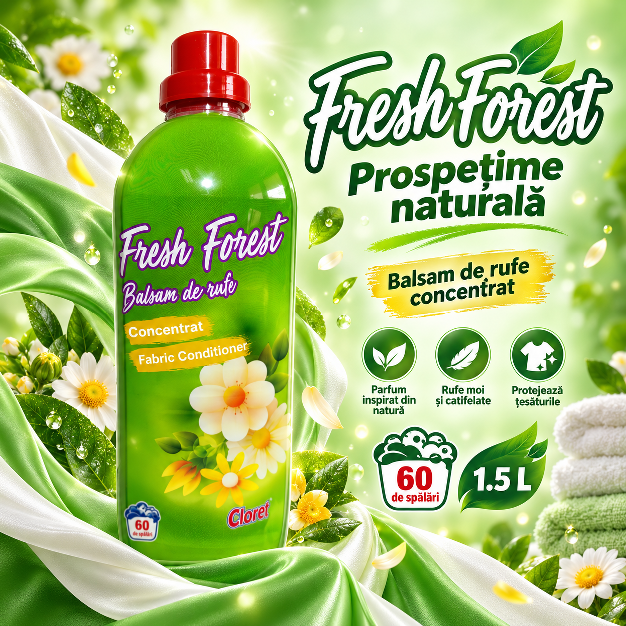 Cloret Dolce Primavera balsam de rufe concentrat 1.5L