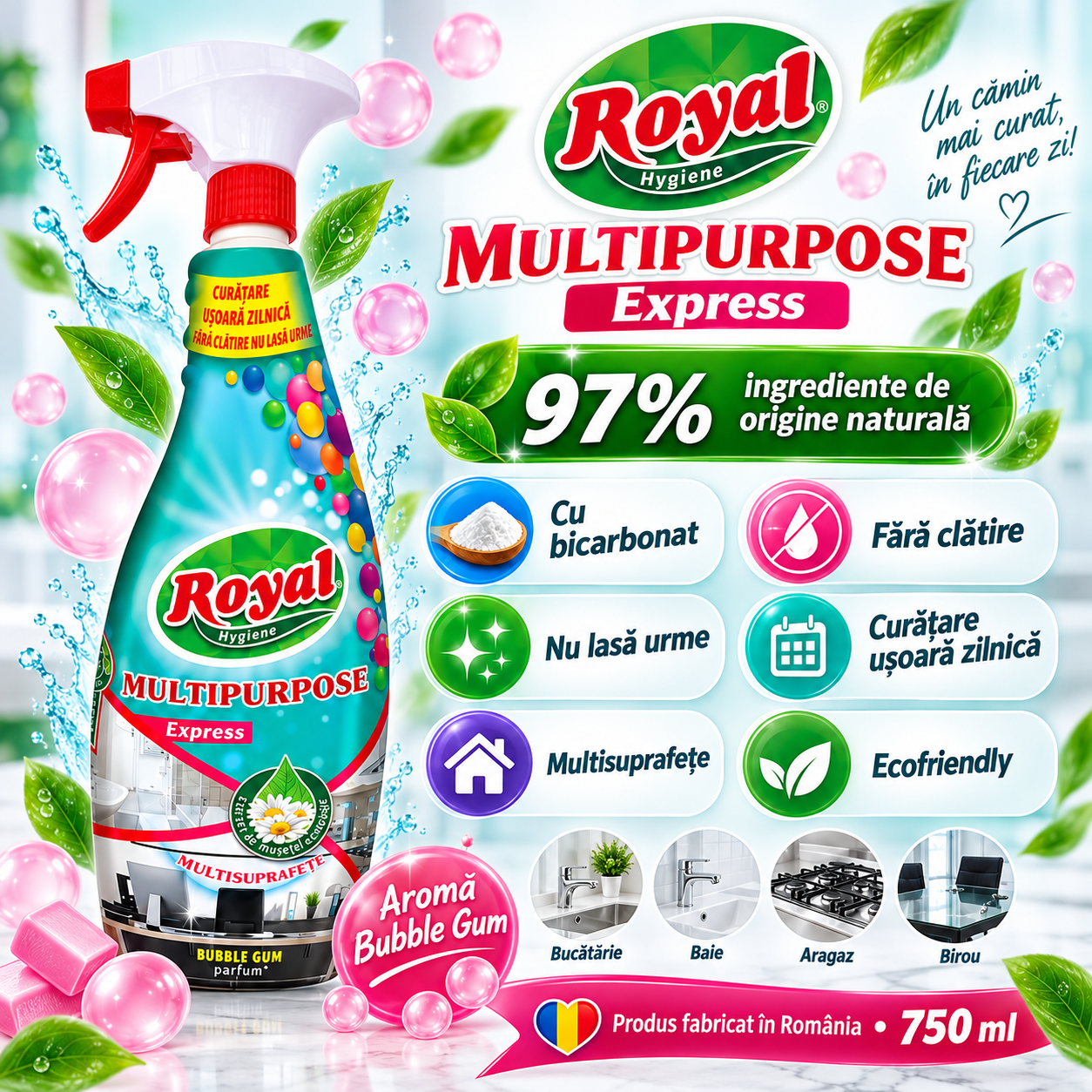 Royal Hygiene Multipurpose fara clatire nu lasa urme