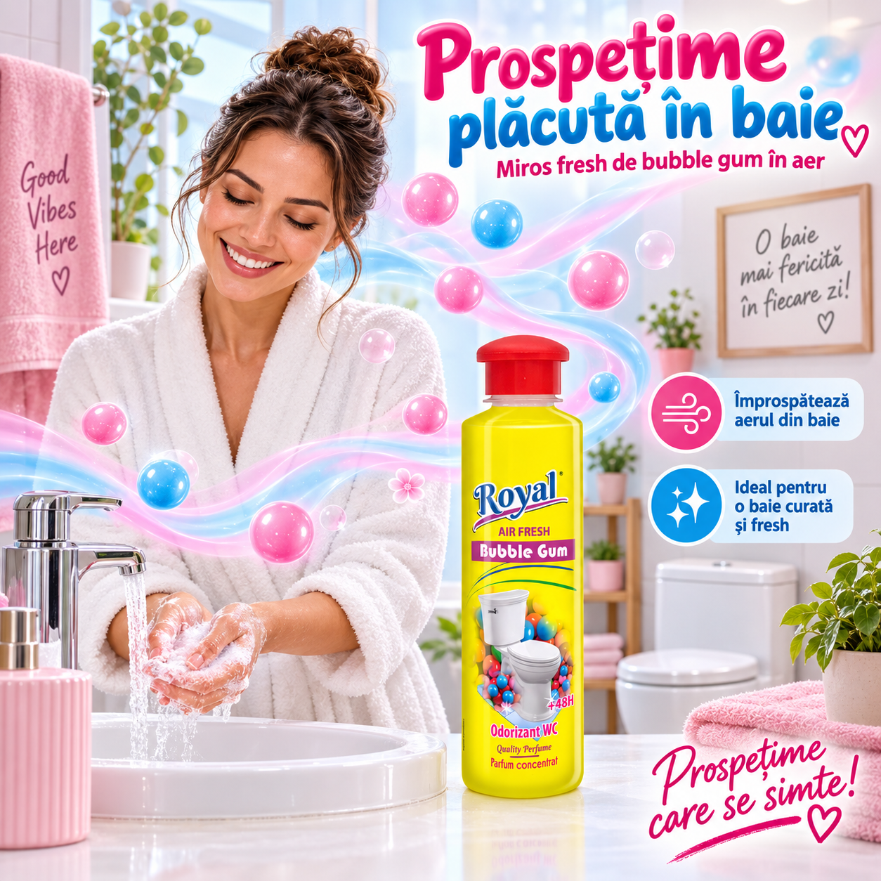 Royal Air Fresh parfum superconcentrat cu picurator si pulverizator