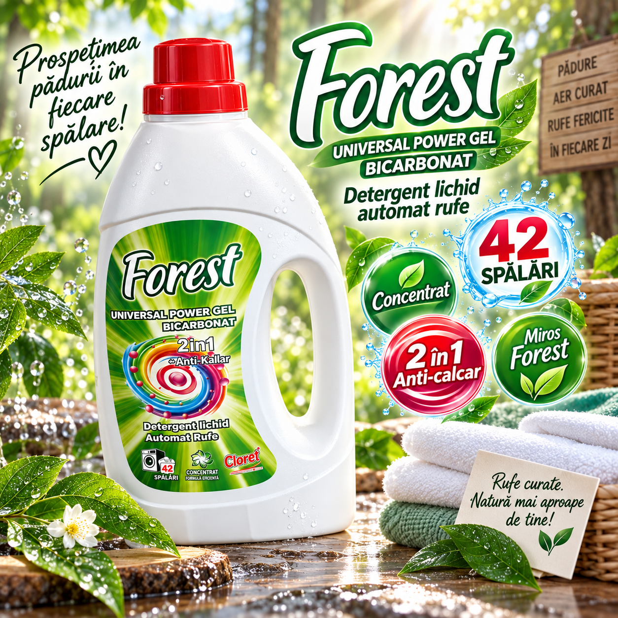 Cloret detergent lichid rufe Enzyme Technology concentrat