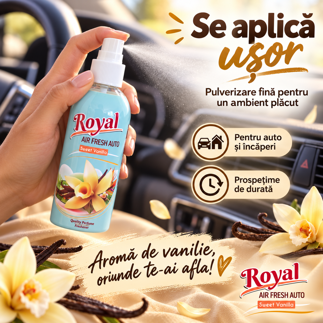 Parfum concentrat auto pentru habitaclu 100 ml