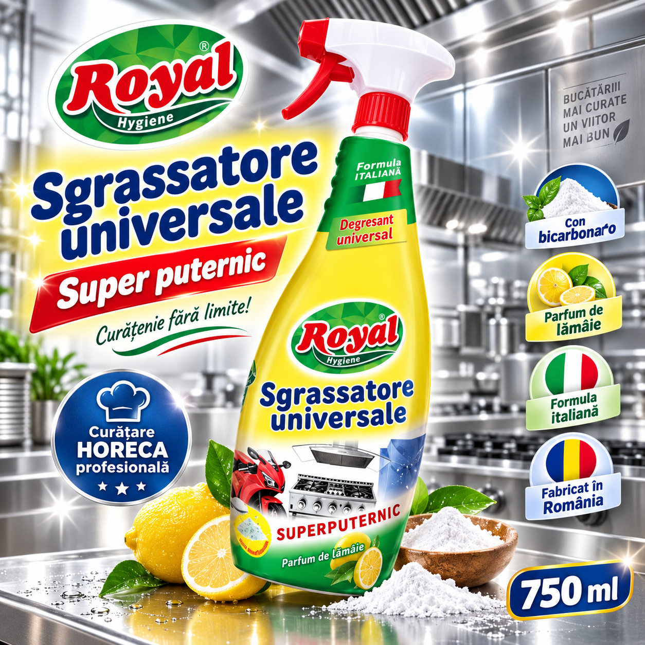 Royal Hygiene Sgrassatore Universale curatare profesionala HoReCa