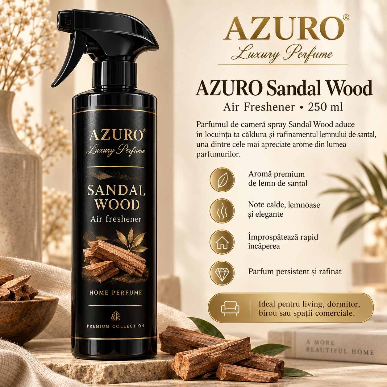 Azuro Air Freshener parfum ambiental 9 arome