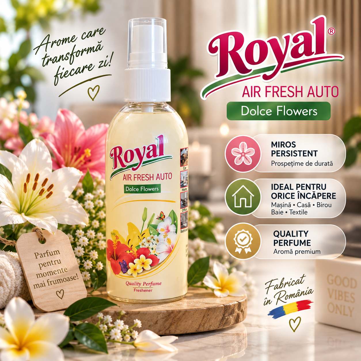Parfum concentrat auto pentru habitaclu 100 ml