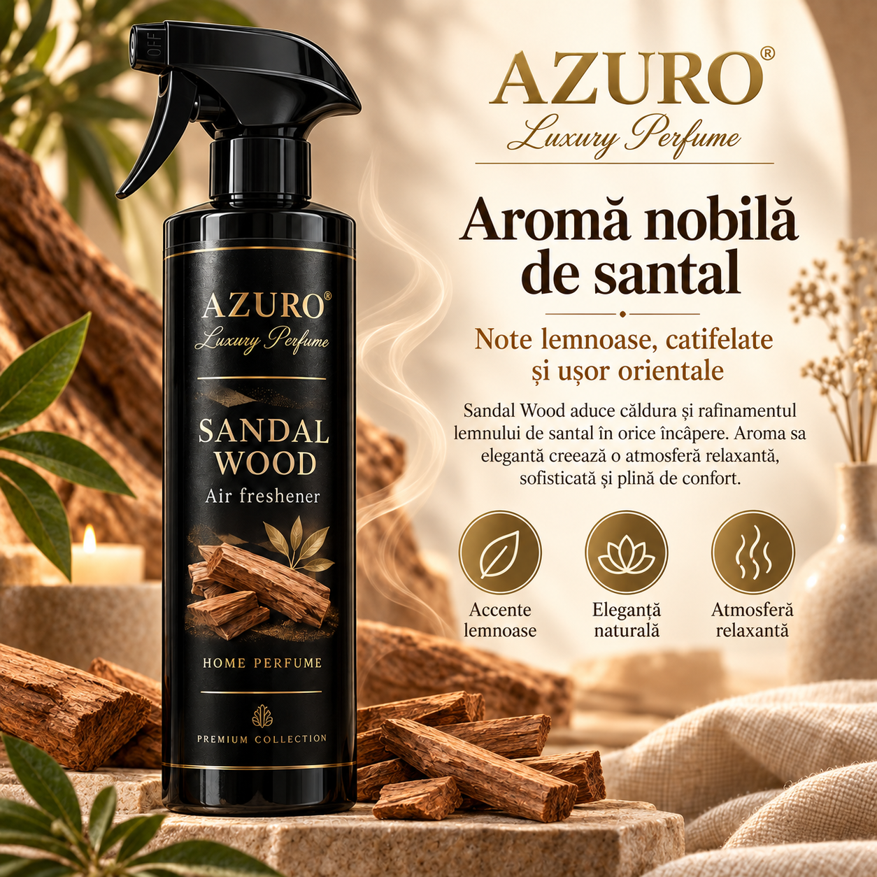 Azuro odorizant camera parfum ambiental pentru casa si birou