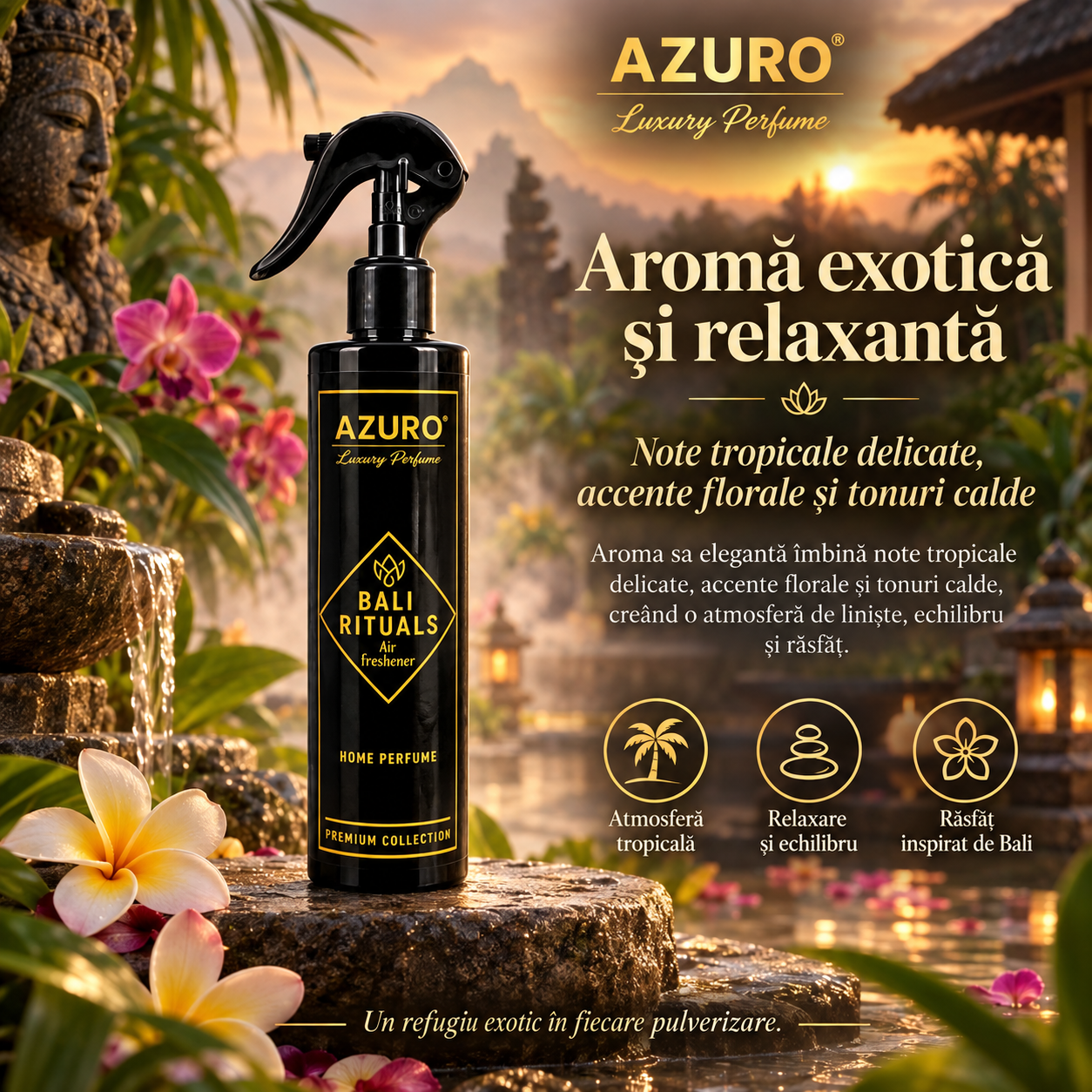 Azuro odorizant camera parfum ambiental pentru casa si birou