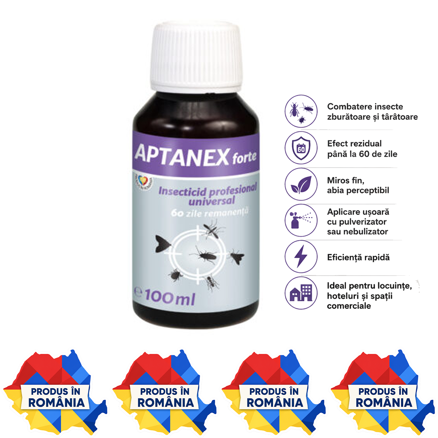 APTANEX insecticid profesional universal pentru insecte zburătoare și t&acirc;r&acirc;toare