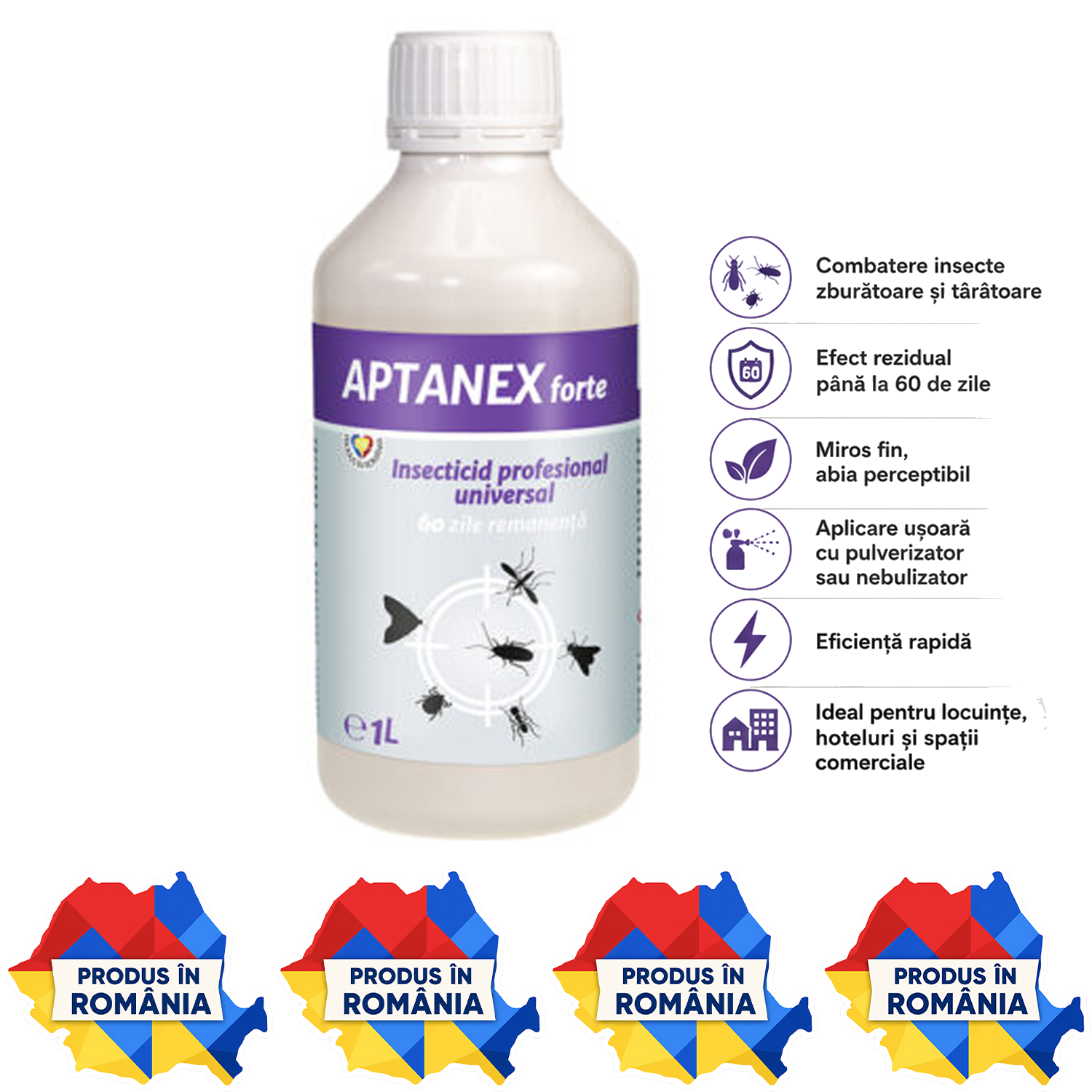 APTANEX insecticid profesional universal pentru insecte zburătoare și t&acirc;r&acirc;toare
