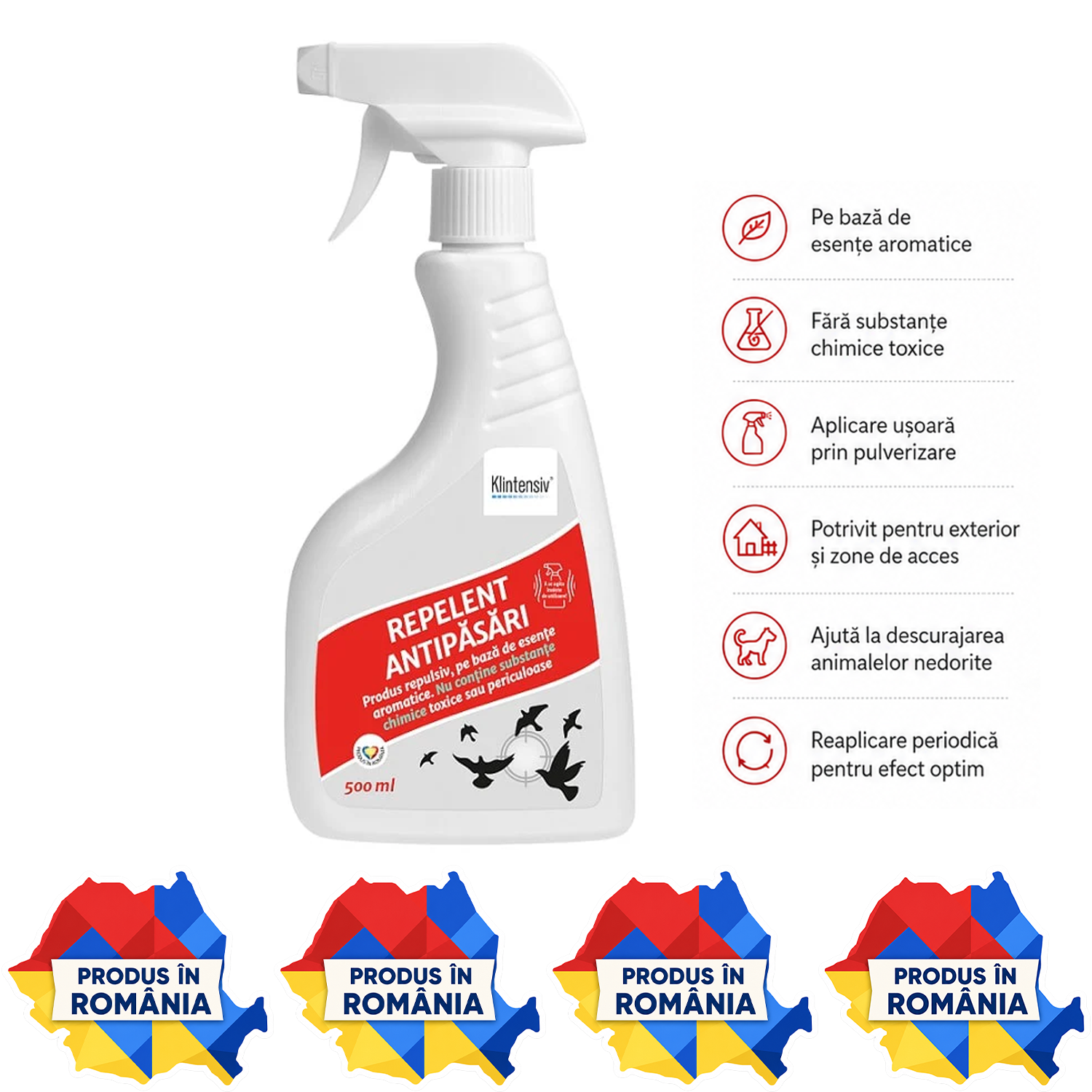 Repelent natural profesional anti reptile șerpi câini pisici păsări și rozătoare 500 ml