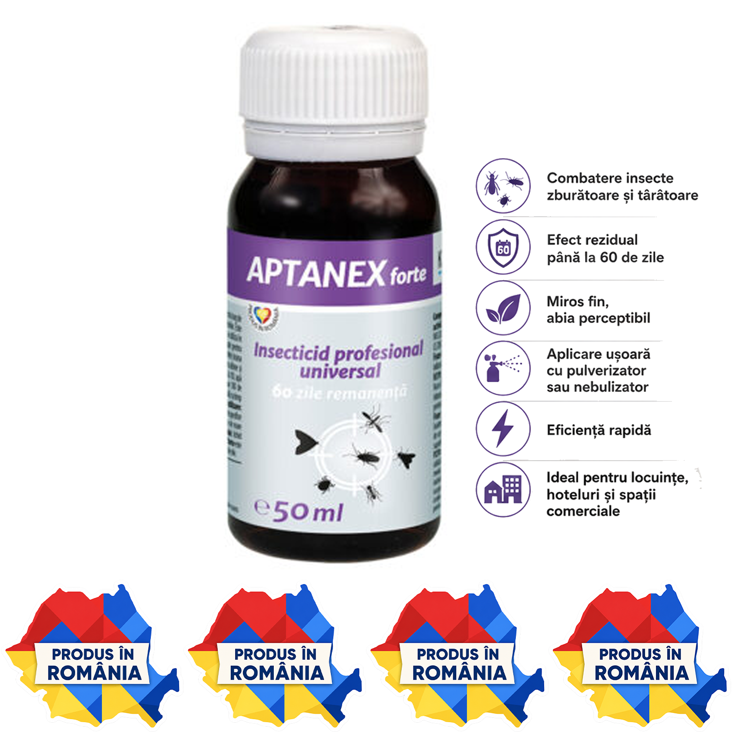 APTANEX insecticid profesional universal pentru insecte zburătoare și t&acirc;r&acirc;toare