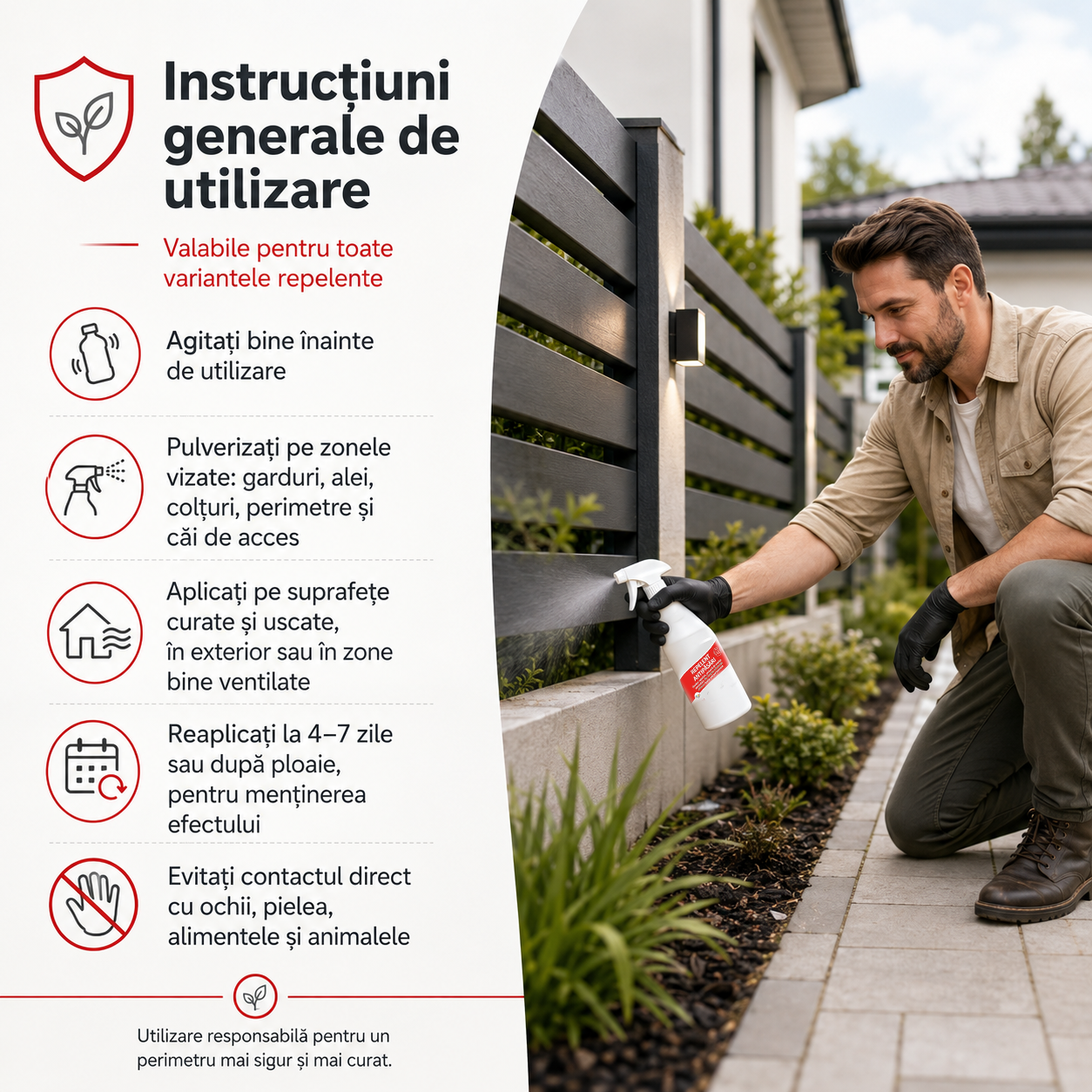 Repelent natural pentru curți grădini ferme depozite campinguri și spații comerciale