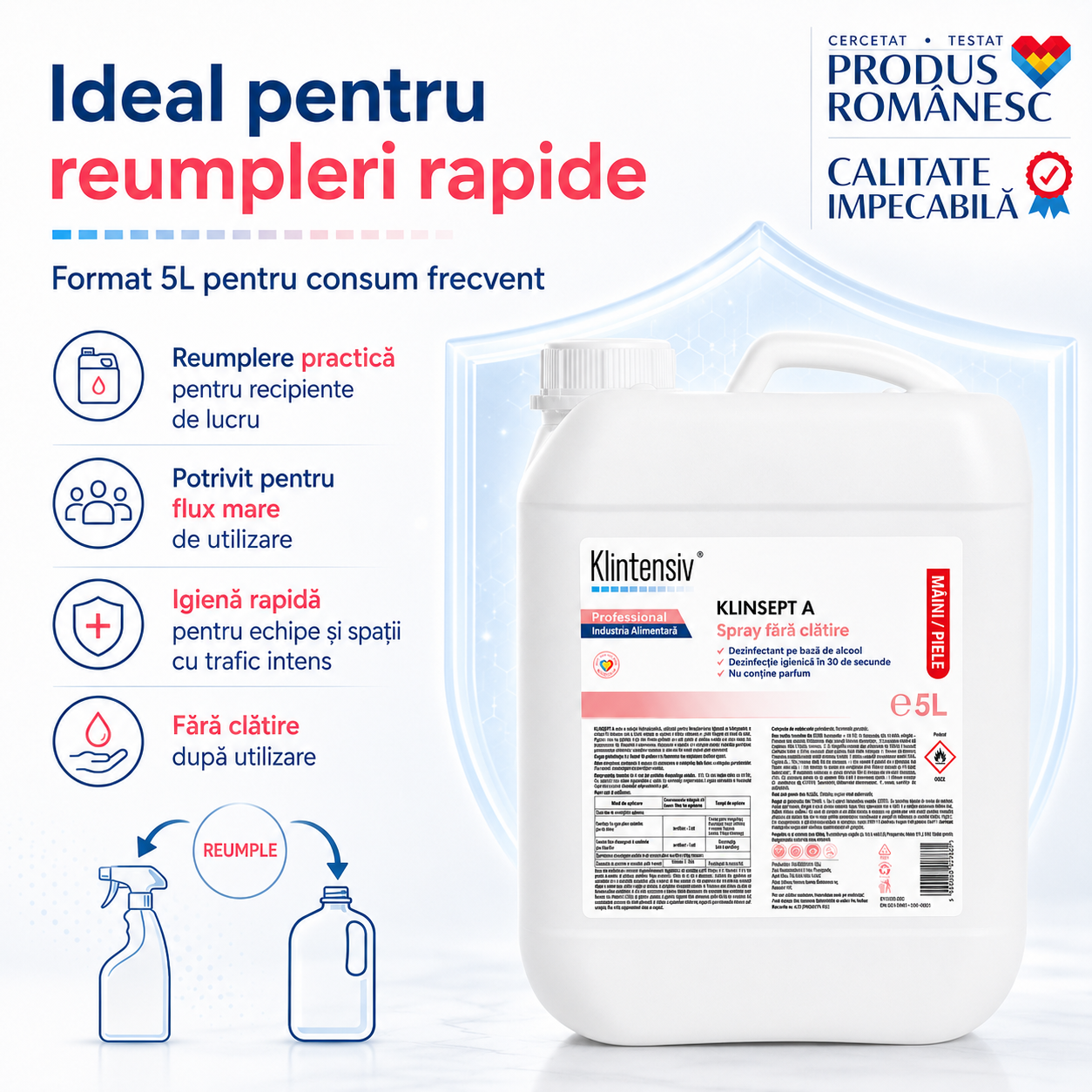 Compoziție Klinsept A cu etanol 85% v-v glicerină și apă