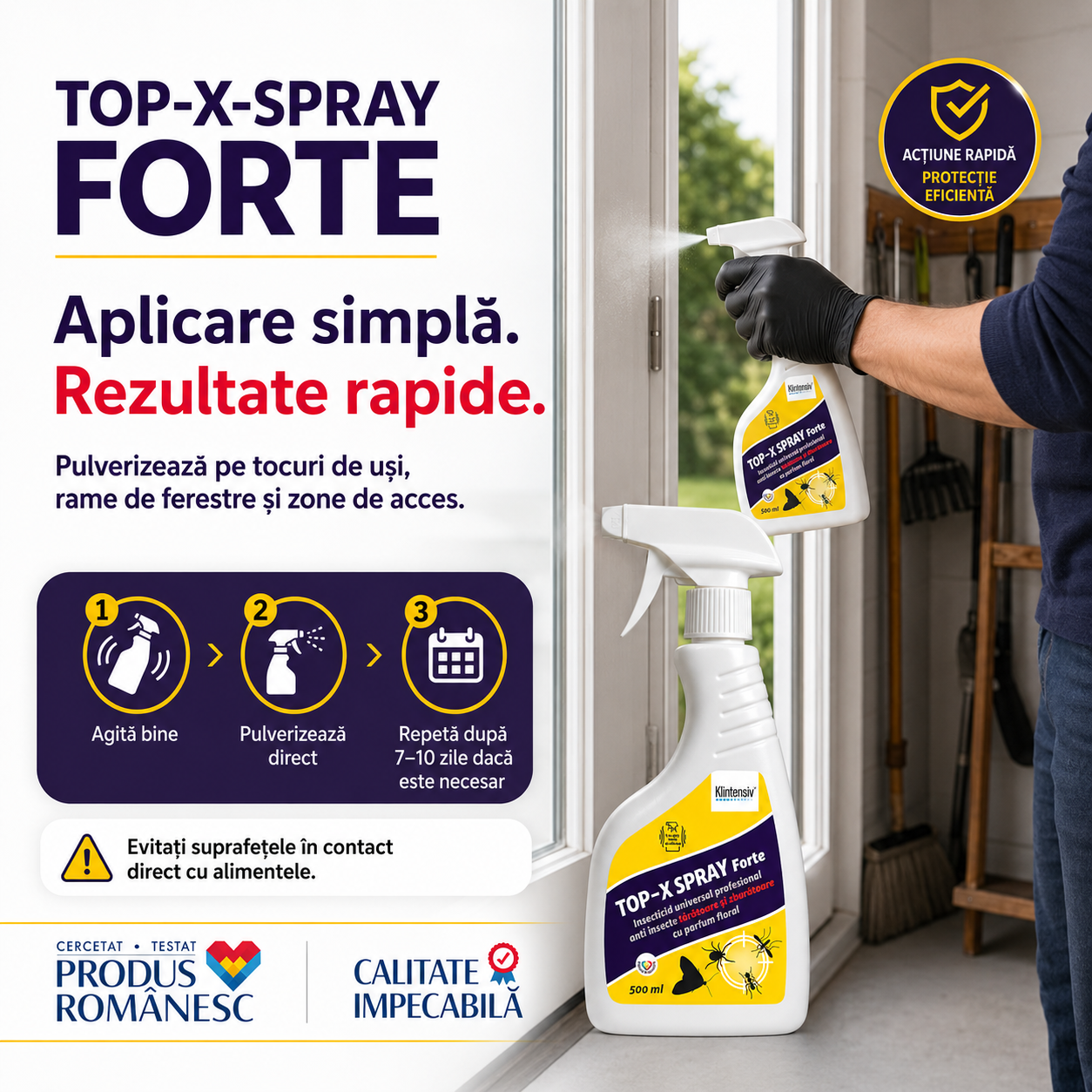 TOP-X-SPRAY FORTE pentru locuințe spații comerciale hale bucătării și ferme