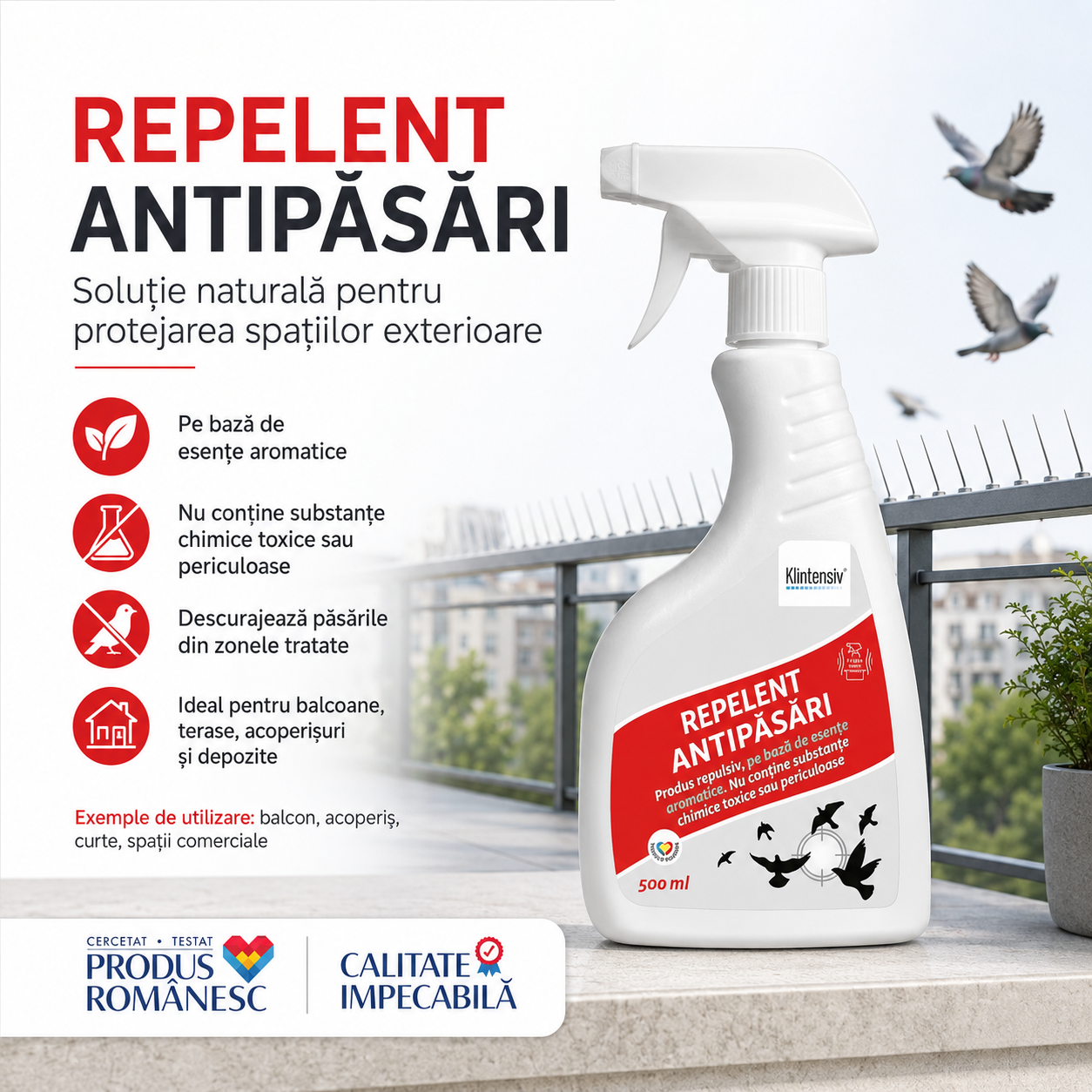 Beneficii repelent natural non-toxic barieră olfactivă sigur pentru copii animale și plante