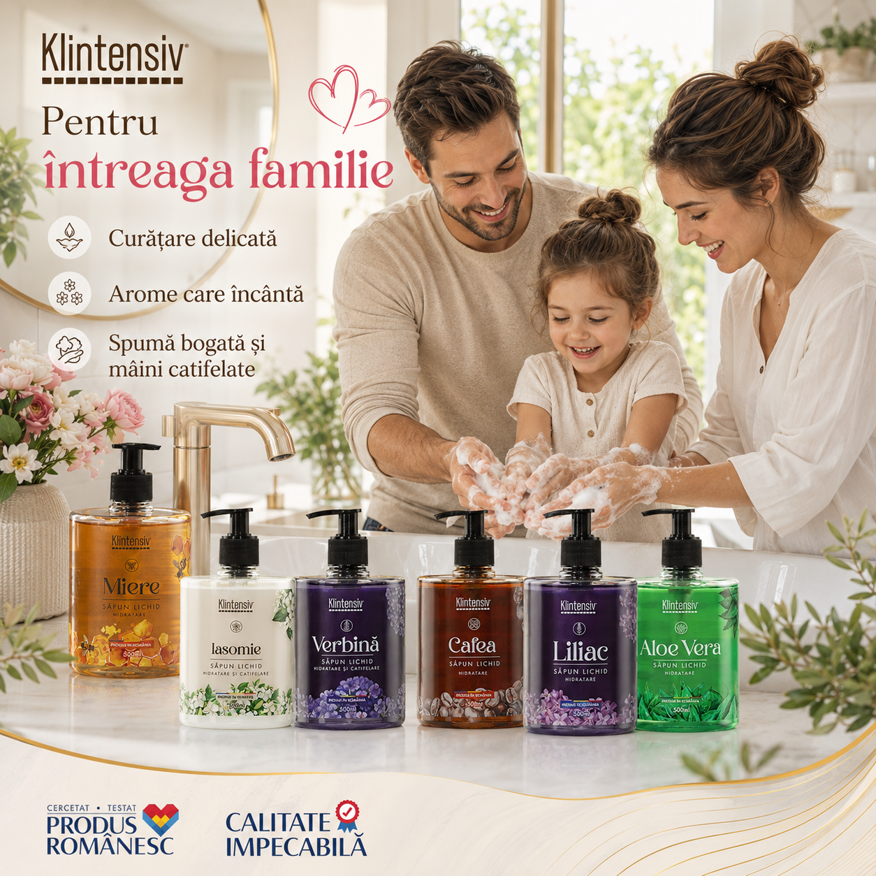 Săpun lichid Klintensiv 500 ml și 5 litri produs cosmetic pentru m&acirc;ini și tegumente