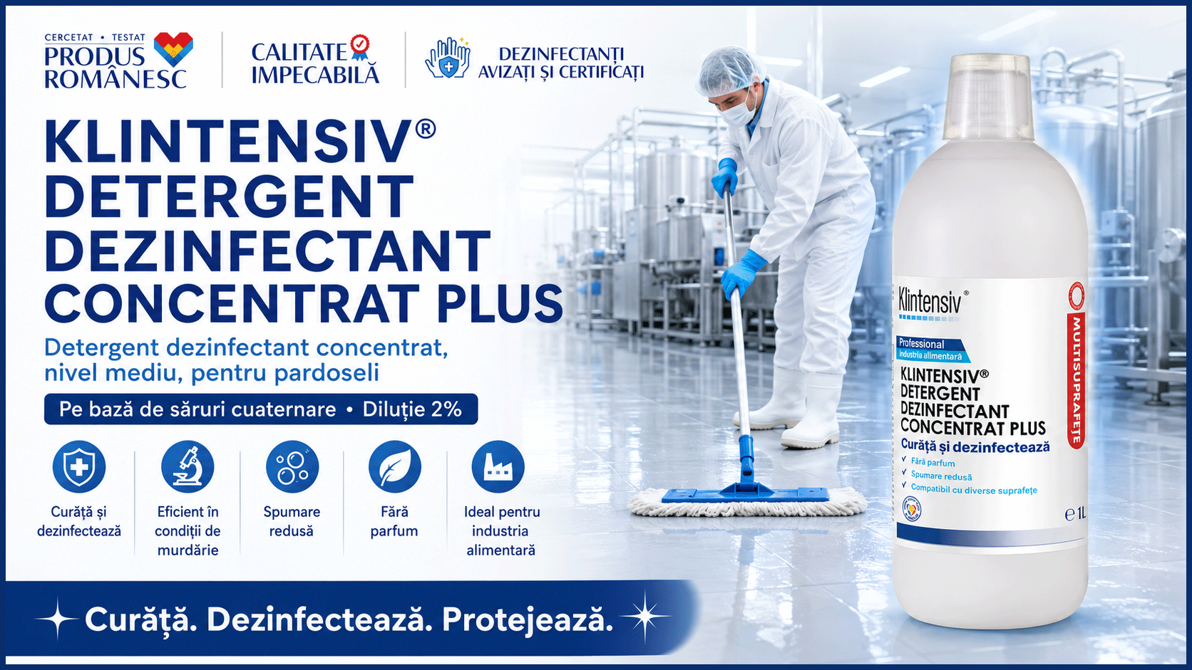Banner Klintensiv detergent dezinfectant concentrat plus pentru industria alimentară