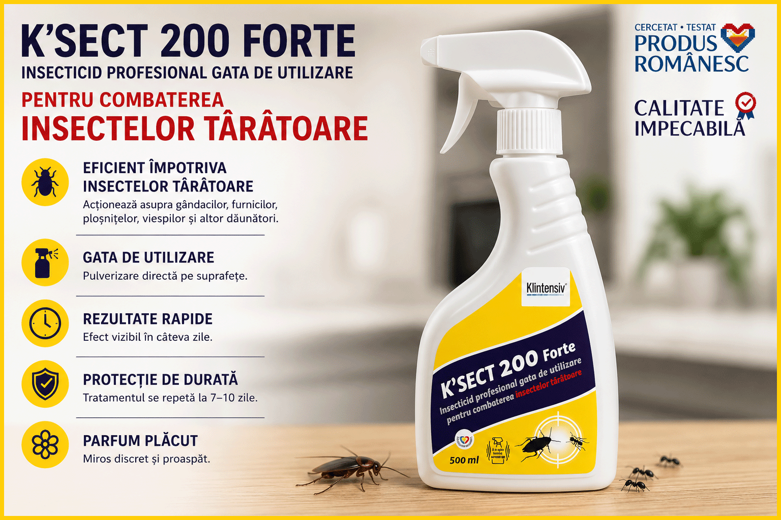 Banner K-Sect 200 Forte insecticid profesional pentru insecte t&acirc;r&acirc;toare