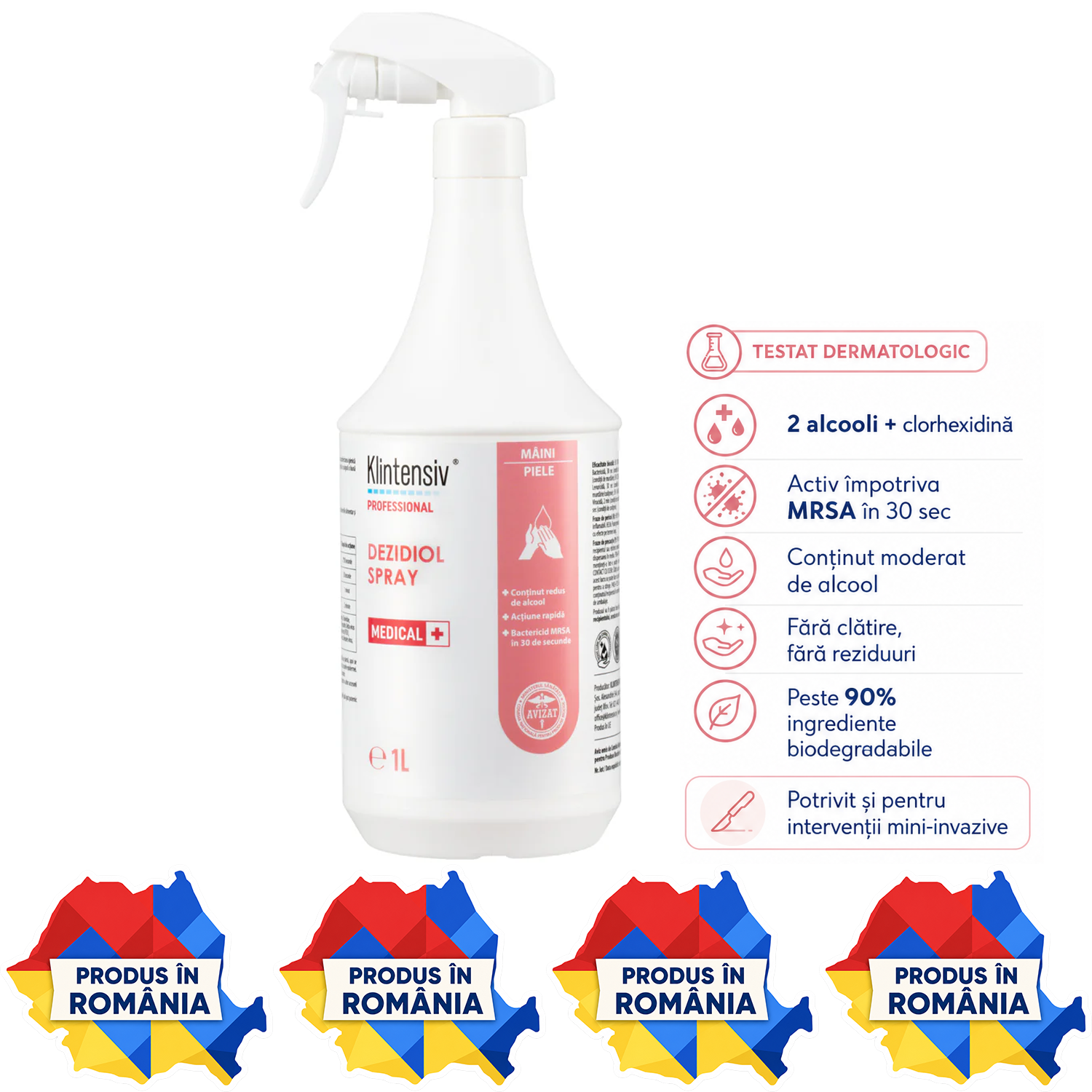 Dezidiol Spray dezinfectant mâini și piele 1 L și 5 L
