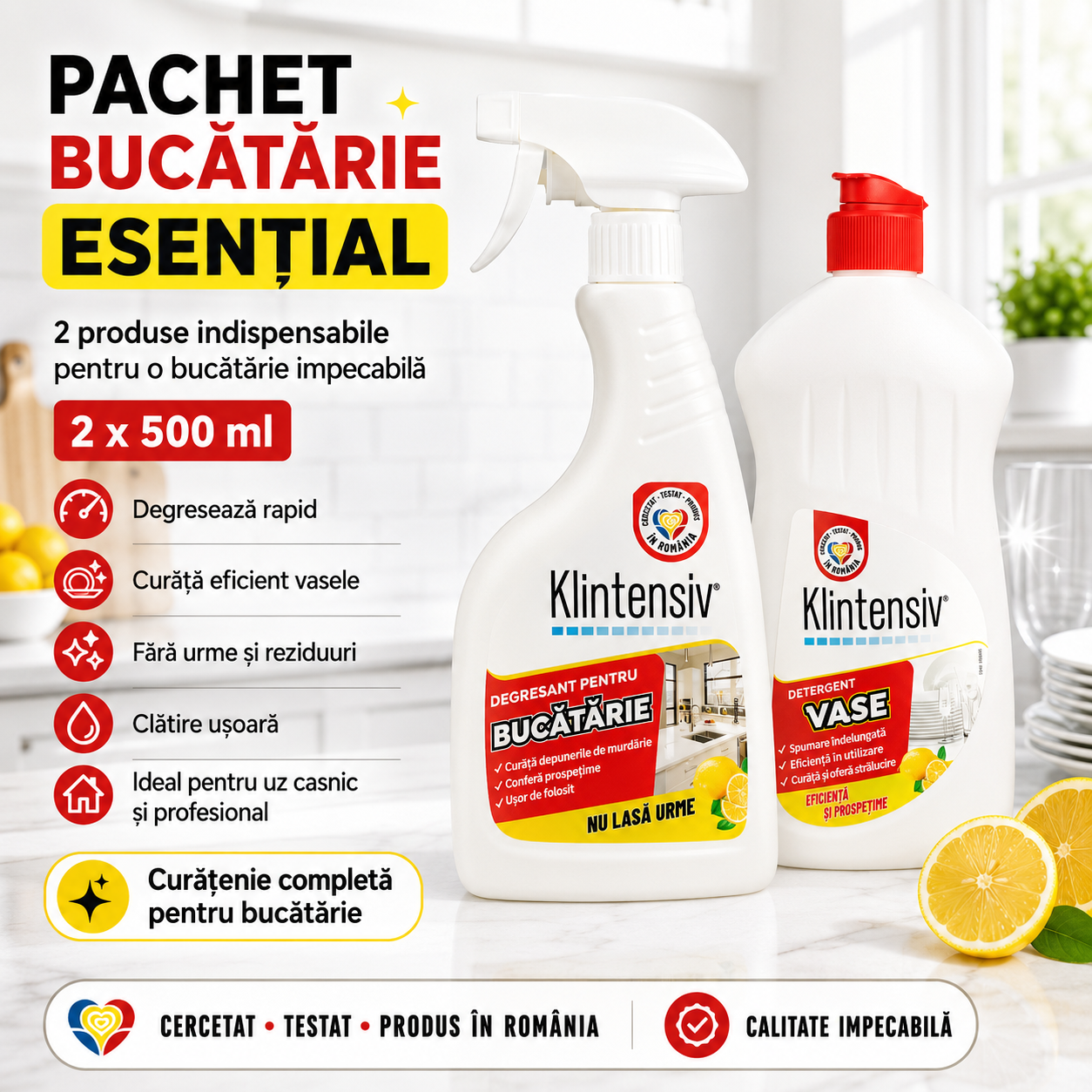 Detergent de vase Klintensiv 500 ml
