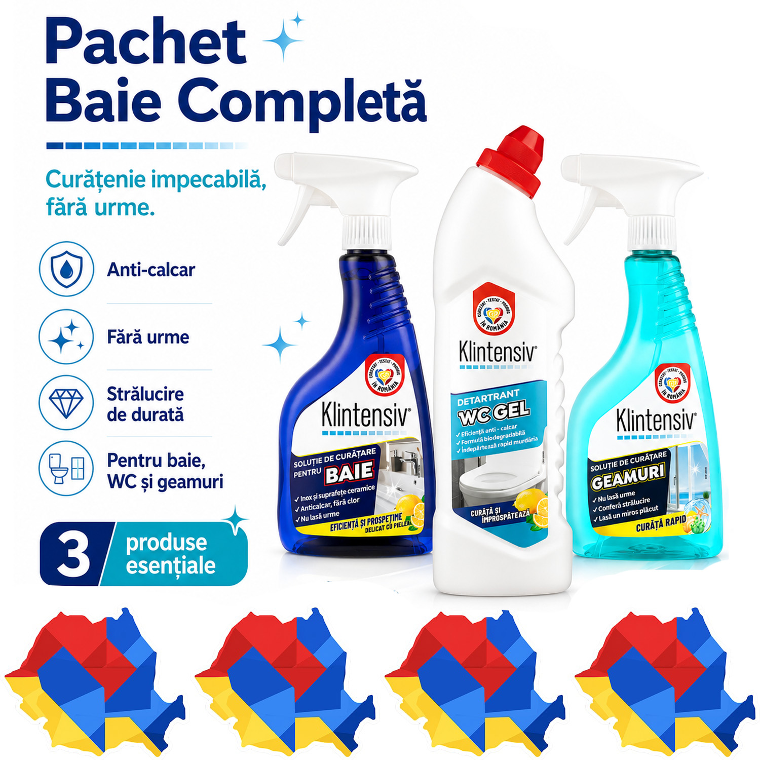 Pachet Baie Completa Klintensiv cu 3 produse