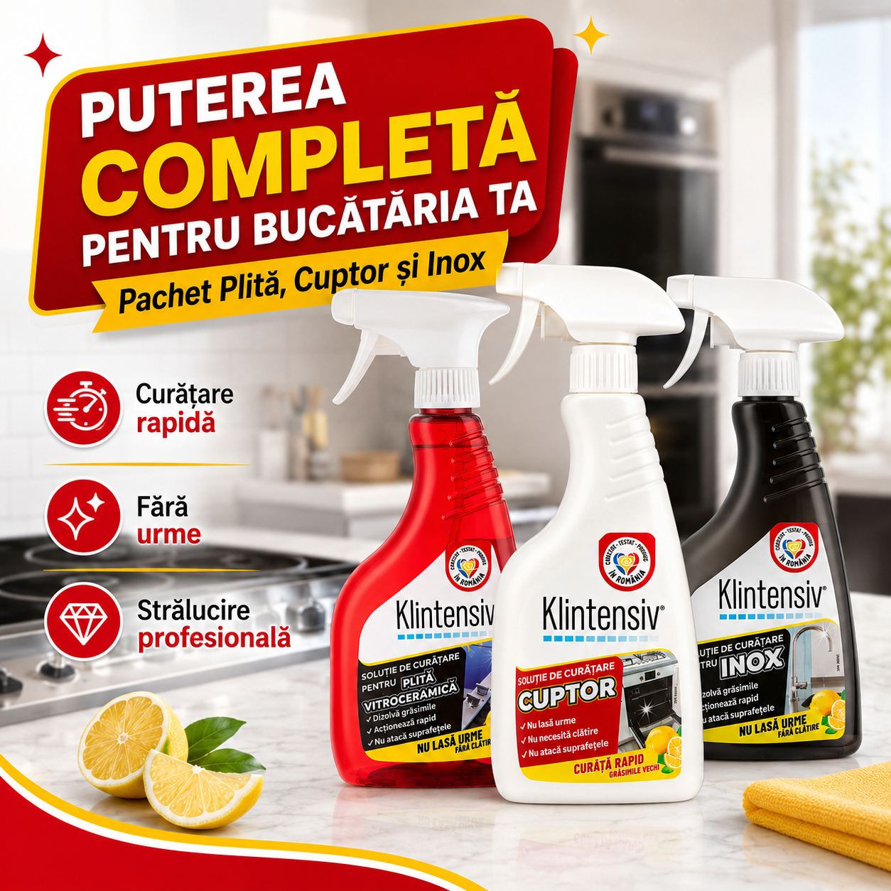 Solutie Curatare Plita Vitroceramica Klintensiv 500 ml