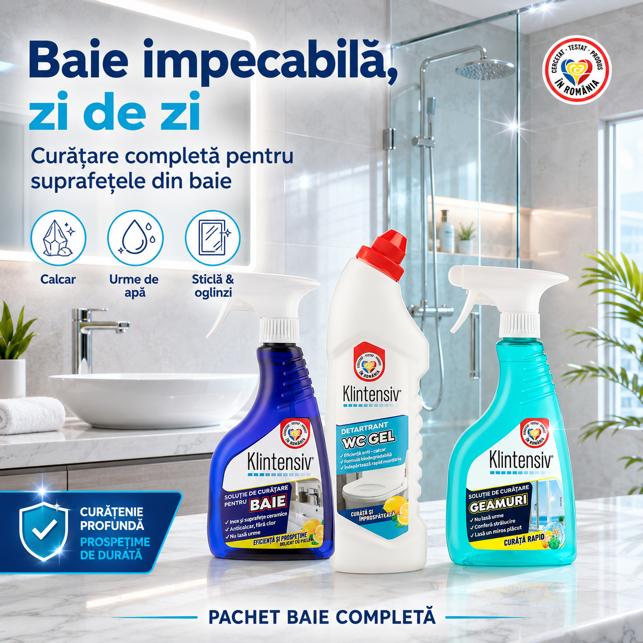 Solutie Curatare Baie Klintensiv 500 ml
