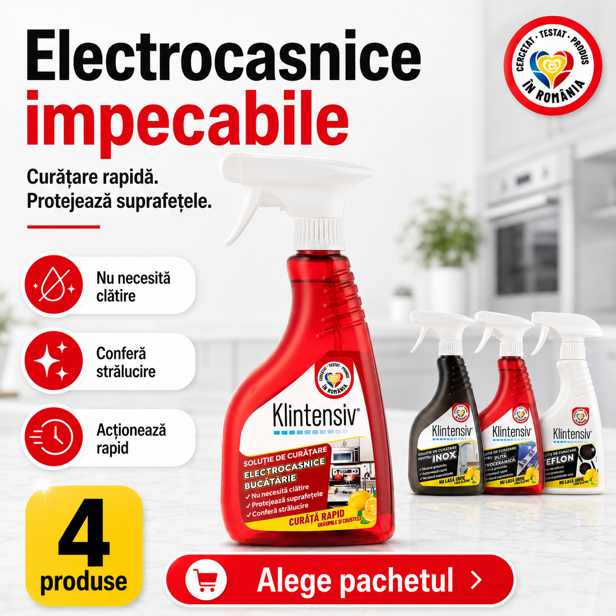 Solutie Curatare Electrocasnice Klintensiv 500 ml