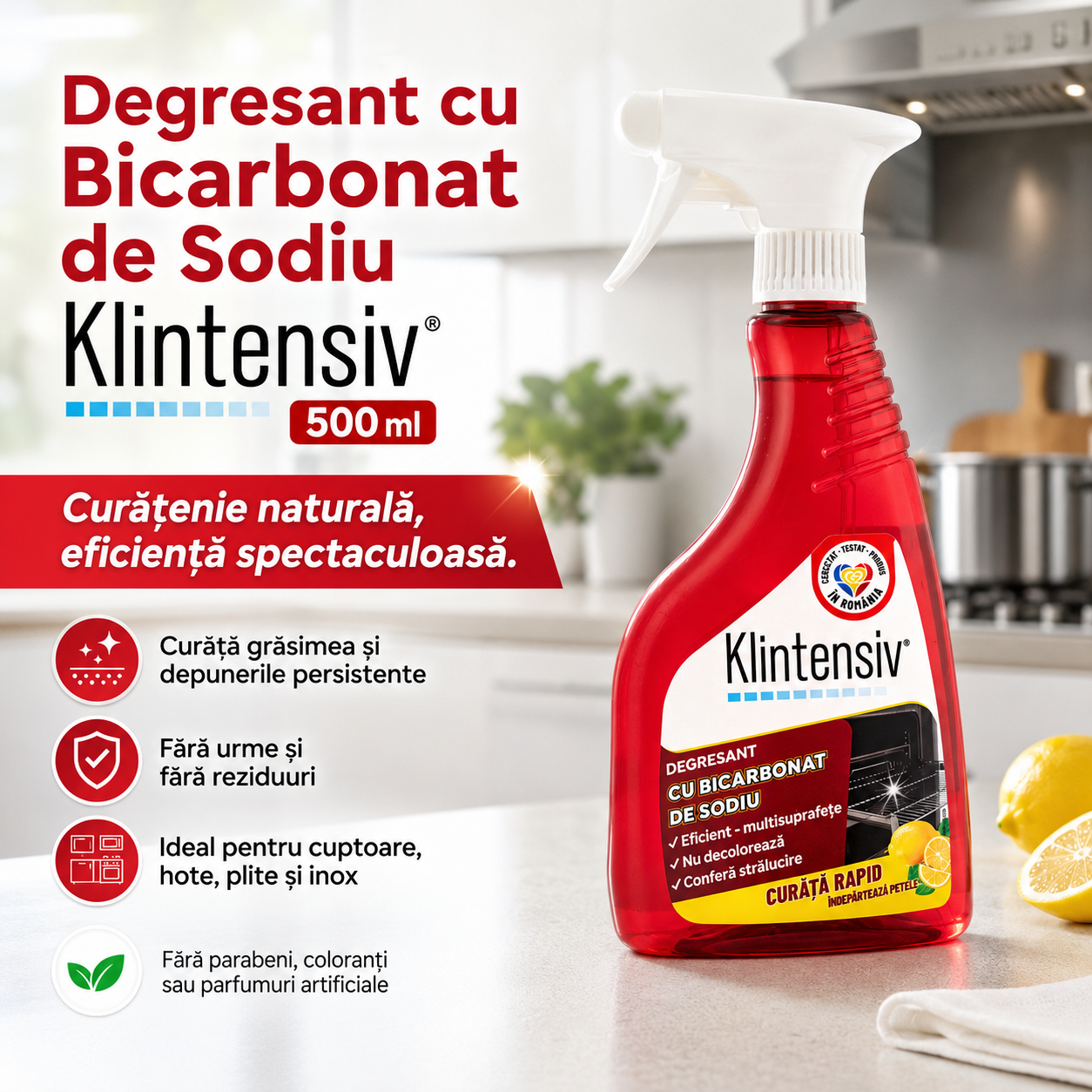 Degresant cu Bicarbonat de Sodiu Klintensiv 500 ml