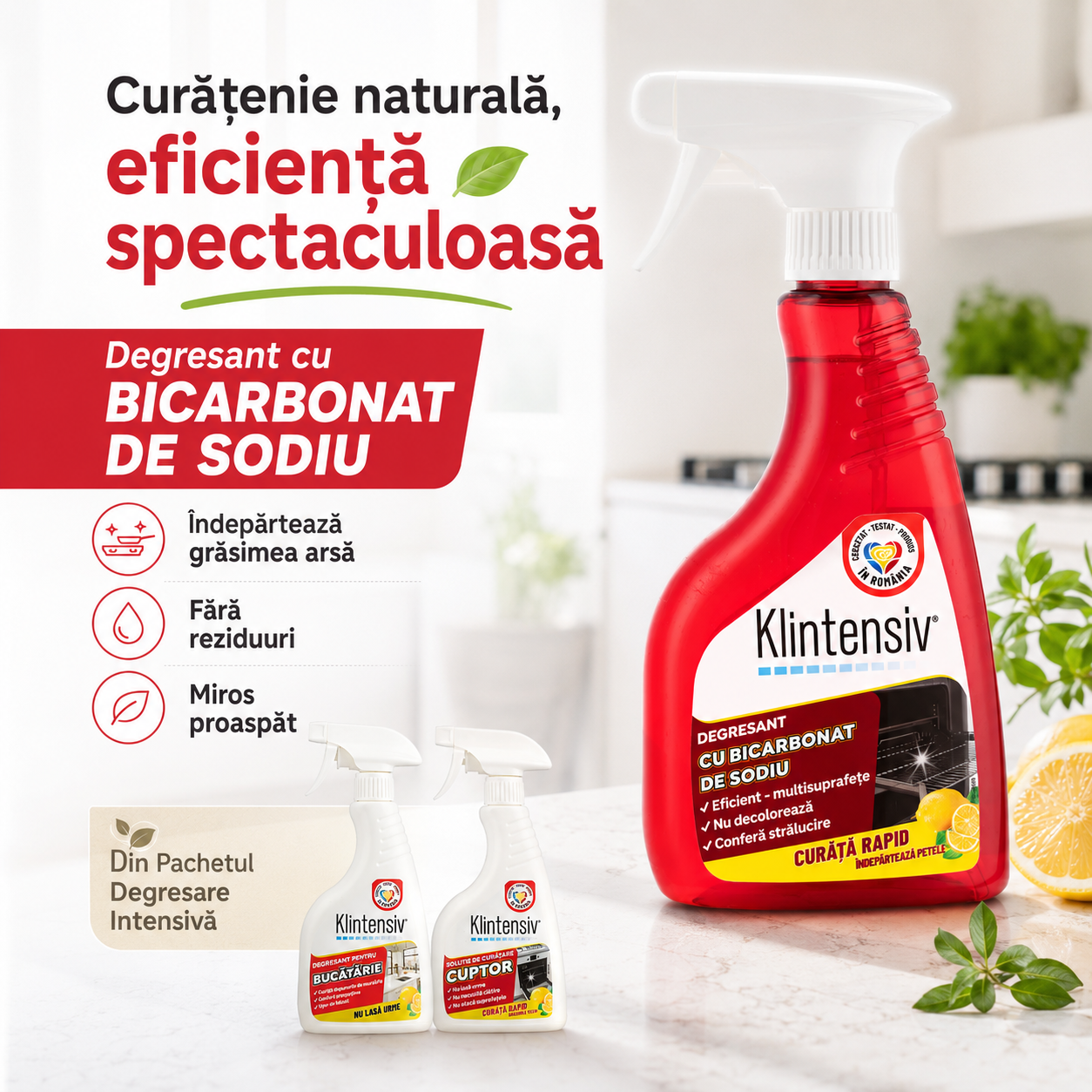 Curatare grasime cu bicarbonat de sodiu Klintensiv