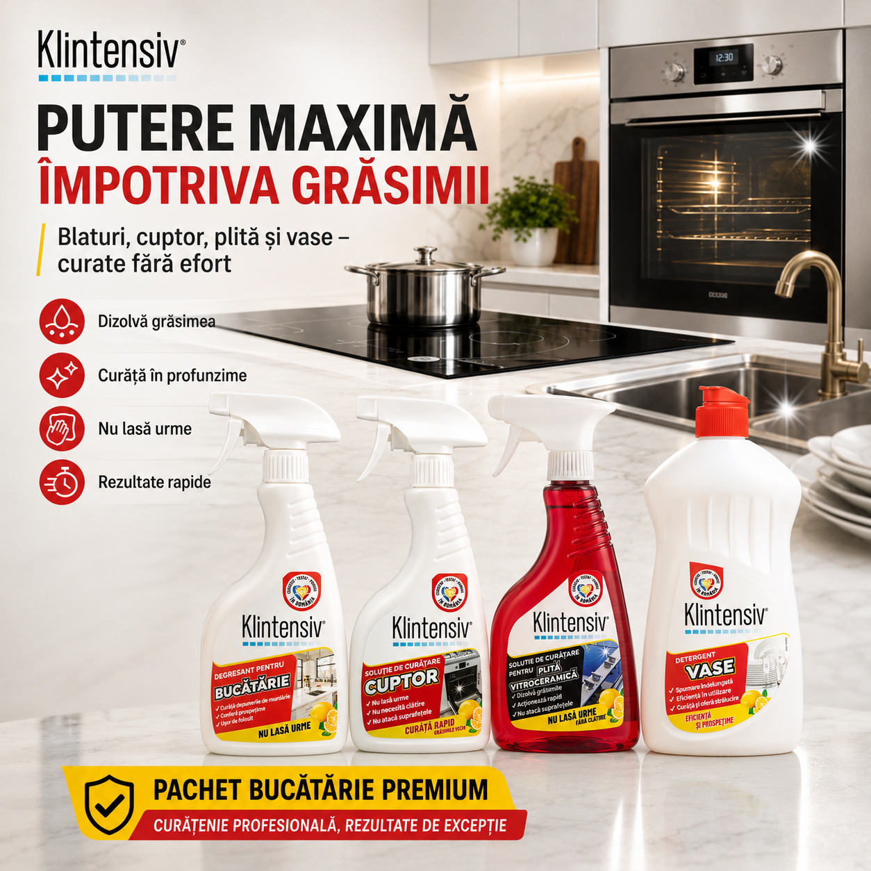 Solutie Curatare Cuptor Klintensiv 500 ml
