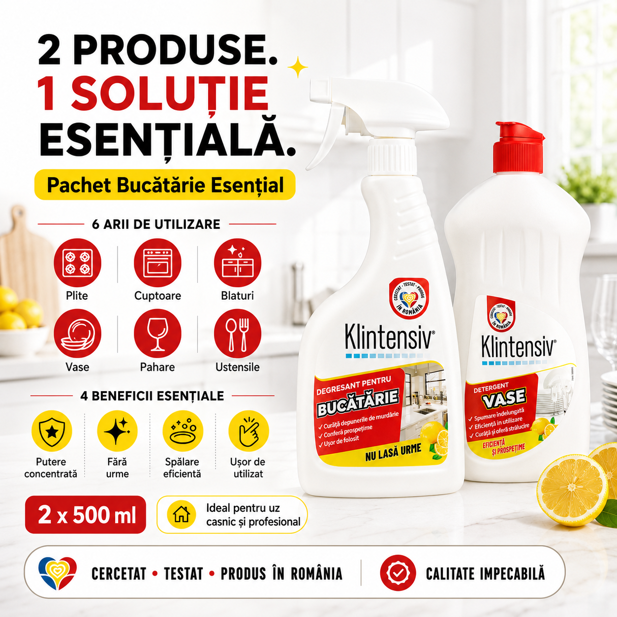 Degresant bucatarie Klintensiv 500 ml