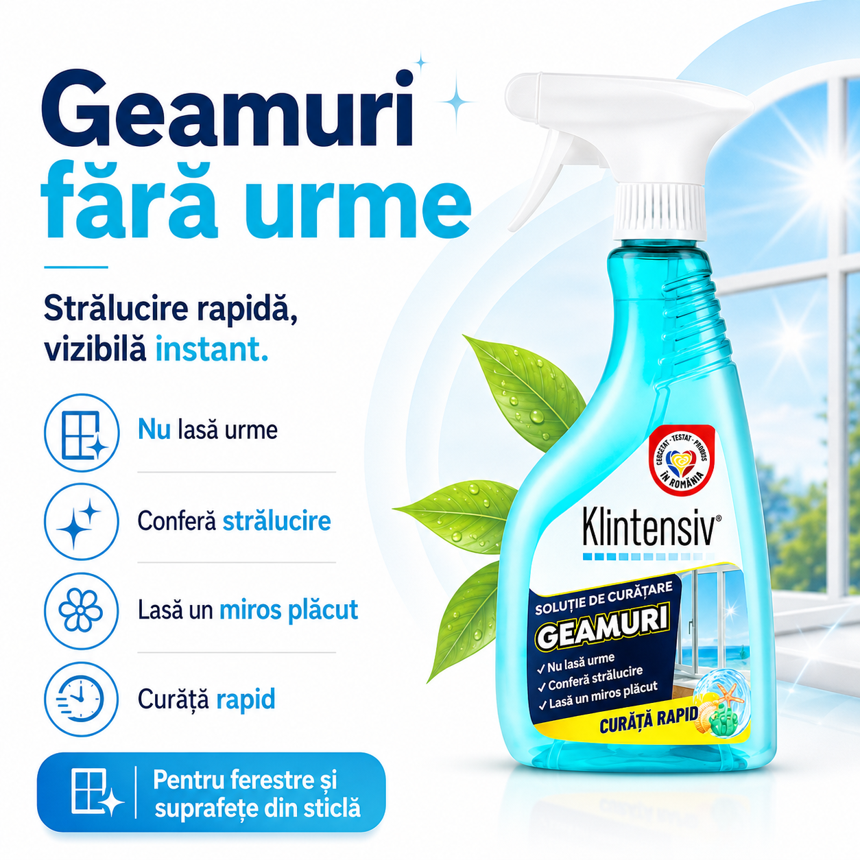 Solutie Curatare Baie Klintensiv 500 ml cu actiune anticalcar